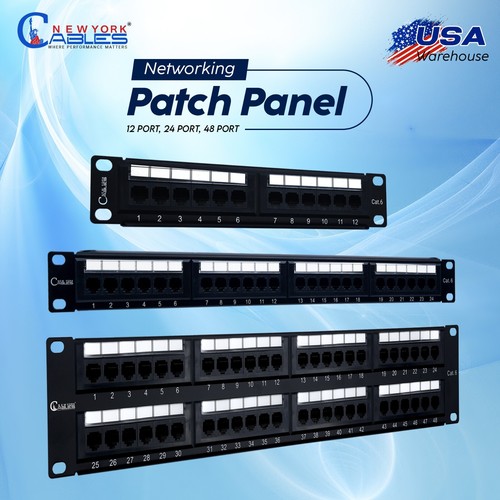 Patch panel utp 48 port - panel, 12/24/48