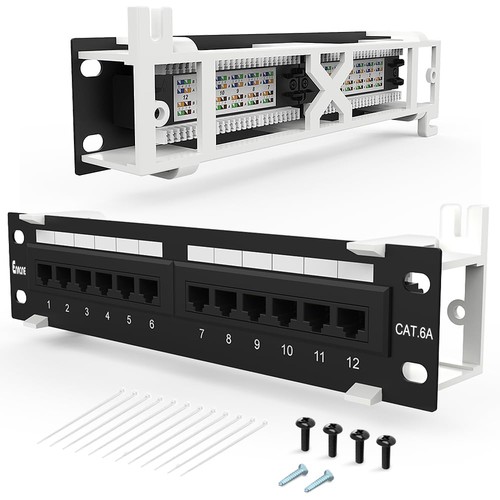 Port patch panel cat6a wall - 12,